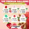ALL-IN-1 Strawberry Balloon Arch Kit & Garland with BONUS Strawberry – Small and Large Red Pink Green Strawberry Balloons – Strawberry Shortcake Party Decorations Supplies for Birthday & Baby Shower